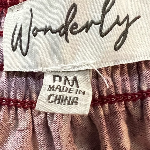 Wonderly LS Julianna Crepe Notch Gourmet Red Long Sleeve Blouse Size MP - Picture 5 of 7